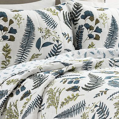 Lush Decor Devonia Allover Reversible Oversized Cotton Quilt Set with Shams