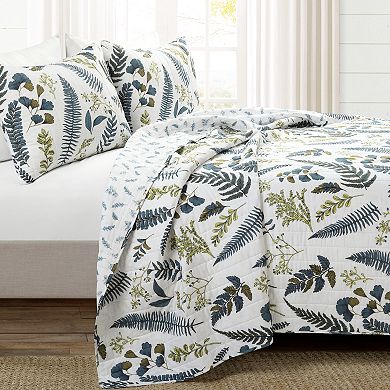 Lush Decor Devonia Allover Reversible Oversized Cotton Quilt Set with Shams