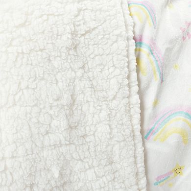 Lush Decor Sunshine Rainbow Soft Sherpa Blanket