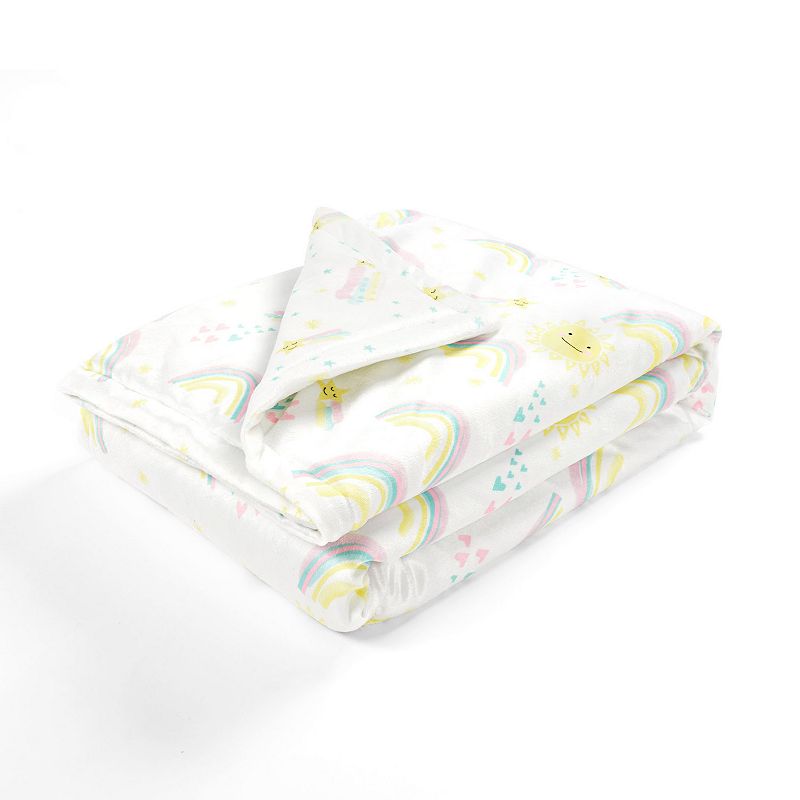 Lush Decor Sunshine Rainbow Reversible Soft & Plush Oversized Soft Blanket,