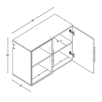 Prepac HangUps 36-in. Wall Storage Cabinet