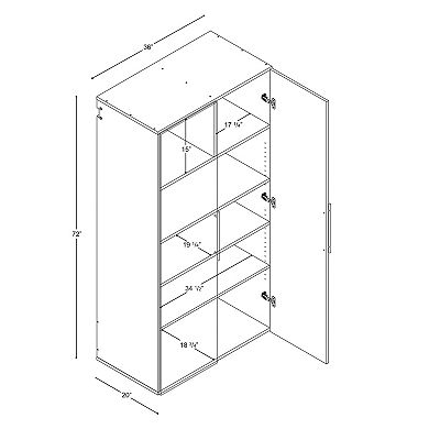 Prepac HangUps 36-in. Large Storage Cabinet