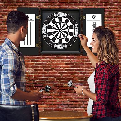 Las Vegas Raiders Fan’s Choice Dartboard Set