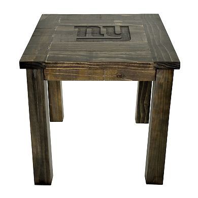 New York Giants Reclaimed Side Table