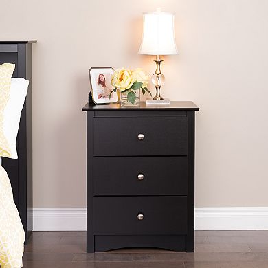 Prepac Salt Spring 3-Drawer Tall Nightstand