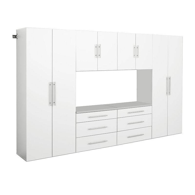 Prepac HangUps I 120-in. Storage Cabinet Set 6-piece Set, White