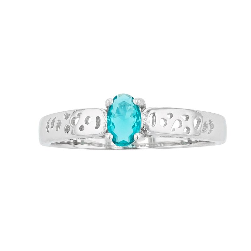 Traditions Jewelry Company Sterling Silver Crystal Birthstone Filigree Ring, Women's, Size: 9, December