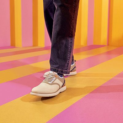 Stacy Adams Everidge Men's Elastic Lace-Up Plain Toe Sneakers