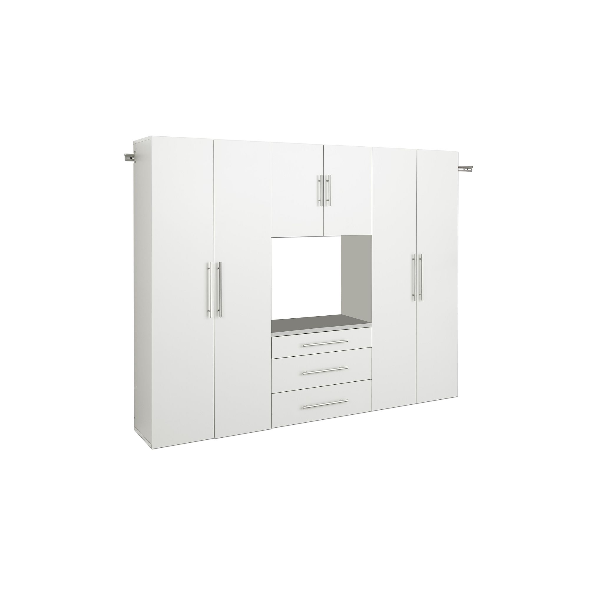 Prepac HangUps G 90-in. Storage Cabinet 4-piece Set, White