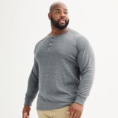 mens big and tall thermal henley