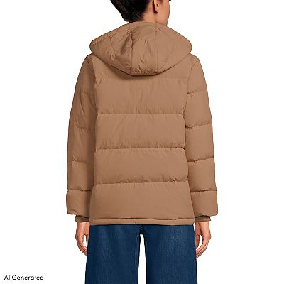 Women's Lands' End Wide Channel 600 Down Oversized Puffer Jacket