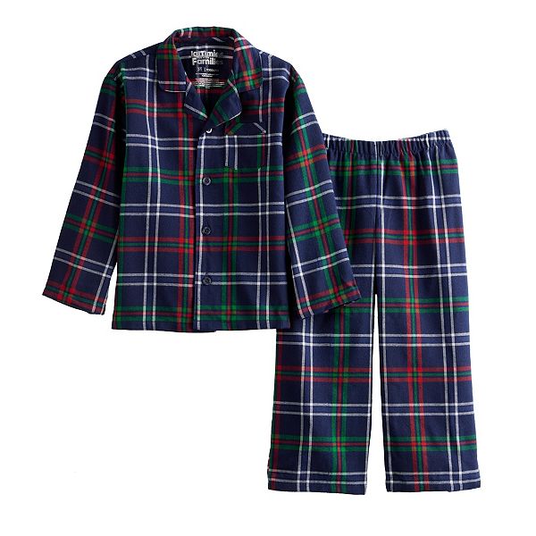 Toddler Jammies For Your Families® Christmas Morning Plaid Flannel Top