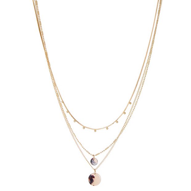 Kohls gold sale necklace