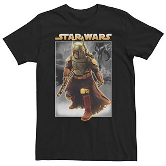 Big & Tall Star Wars Book Of Boba Fett Hunter For Hire Pose Tee