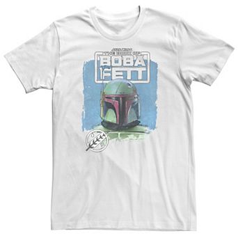 Big & Tall Star Wars Boba Fett Head Shot Sketch Tee