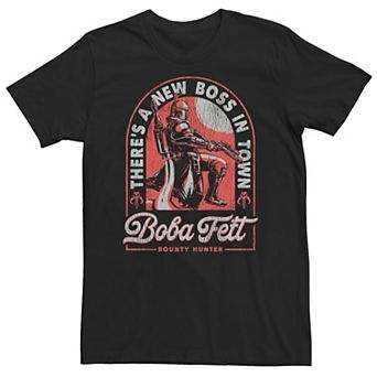 Big & Tall Star Wars Boba Fett There's A New Boss In Town Tee