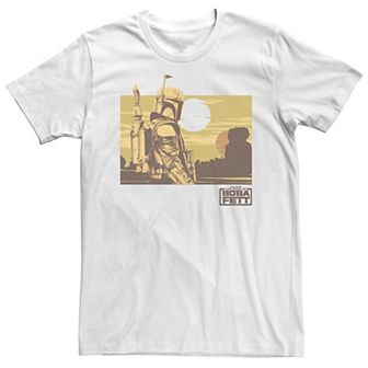 Big & Tall Star Wars Boba Fett Boxed Landscape Tee