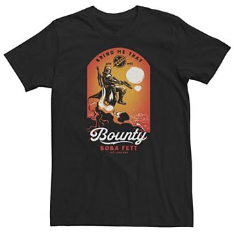 Big & Tall Star Wars Boba Fett Bring Me That Bounty Sunset Tee