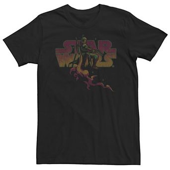 Big & Tall Star Wars Boba Fett Logo Background Tee