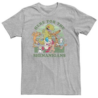 Big & Tall Here For The Shenanigans Multiple Nickelodeon Character Collab Tee