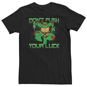 Big & Tall Teenage Mutant Ninja Turtles Don't Push Your Luck Raphael Tee
