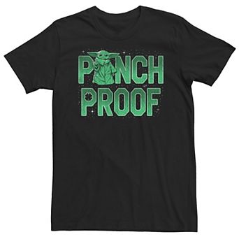 Big & Tall Star Wars The Mandalorian Pinch Proof Grogu Shamrock Tee