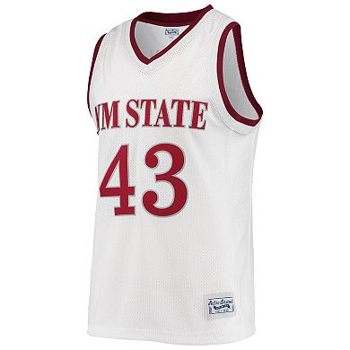 Men's Original Retro Brand Pascal Siakam White New Mexico State Aggies Alumni Commemorative Replica Basketball Jersey