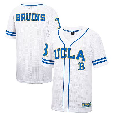 Men's Colosseum White/Blue UCLA Bruins Free Spirited Baseball Jersey