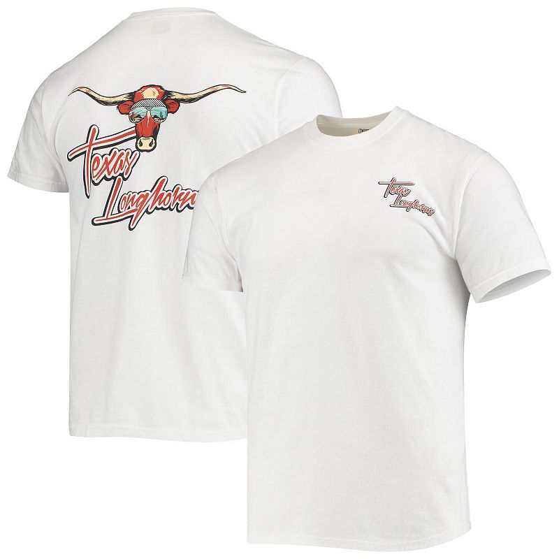 Men's White Texas Longhorns Mascot Bandana T-Shirt,