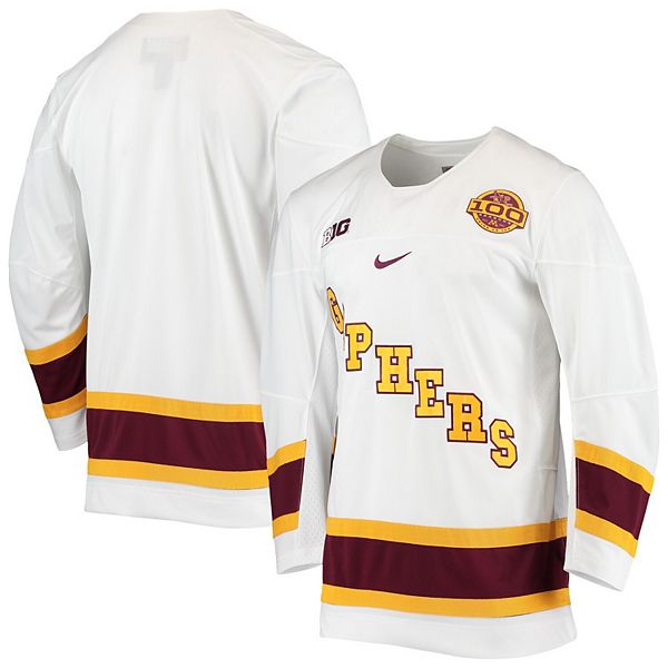 Youth ProSphere #1 White Minnesota Golden Gophers Hockey Jersey