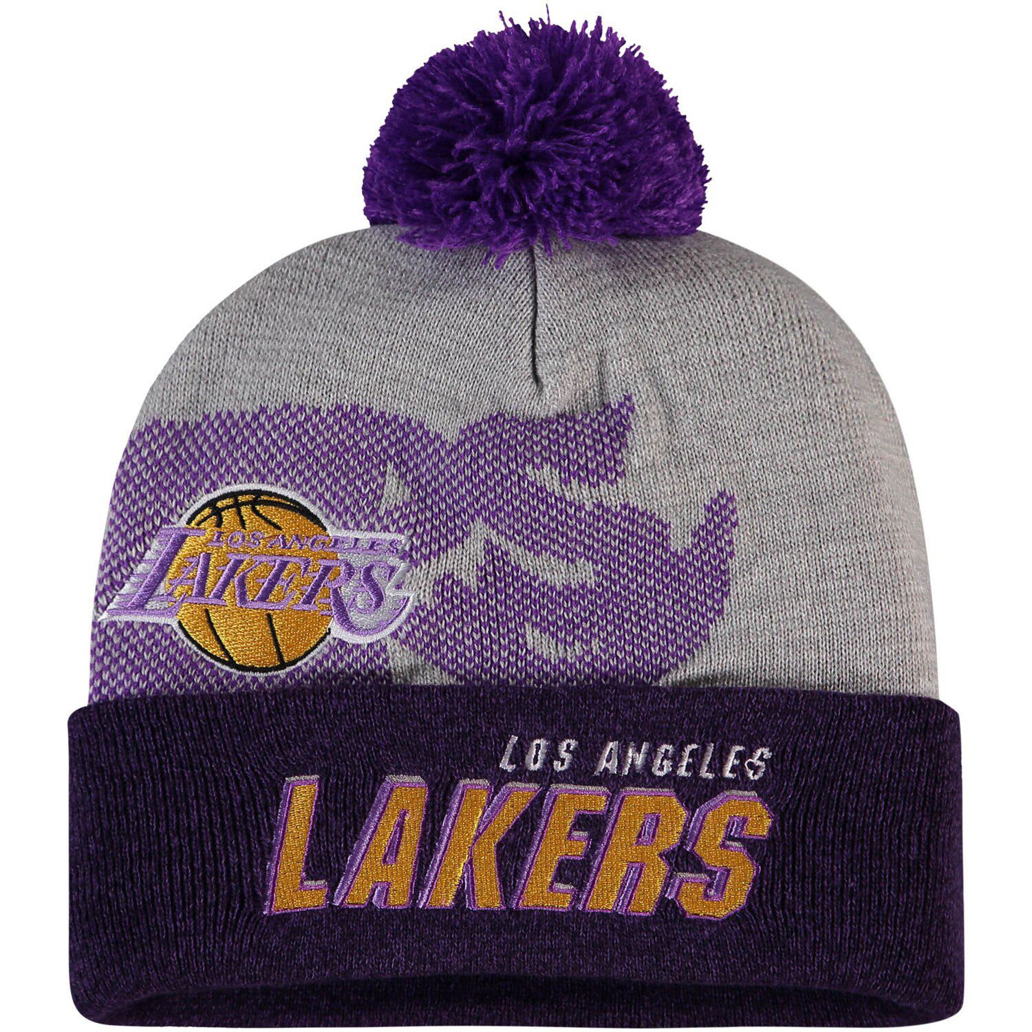 lakers beanie pom