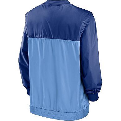 Men's Nike Royal/Light Blue Montreal Expos Cooperstown Collection V-Neck Pullover Windbreaker