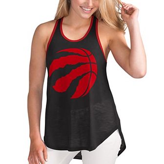 Women's G-III Sports by Carl Banks Black Toronto Raptors Showdown Scoop-Neck Racerback Tank Top