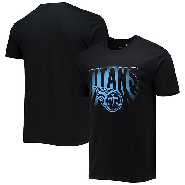 Men's Junk Food Black Tennessee Titans Spotlight T-Shirt