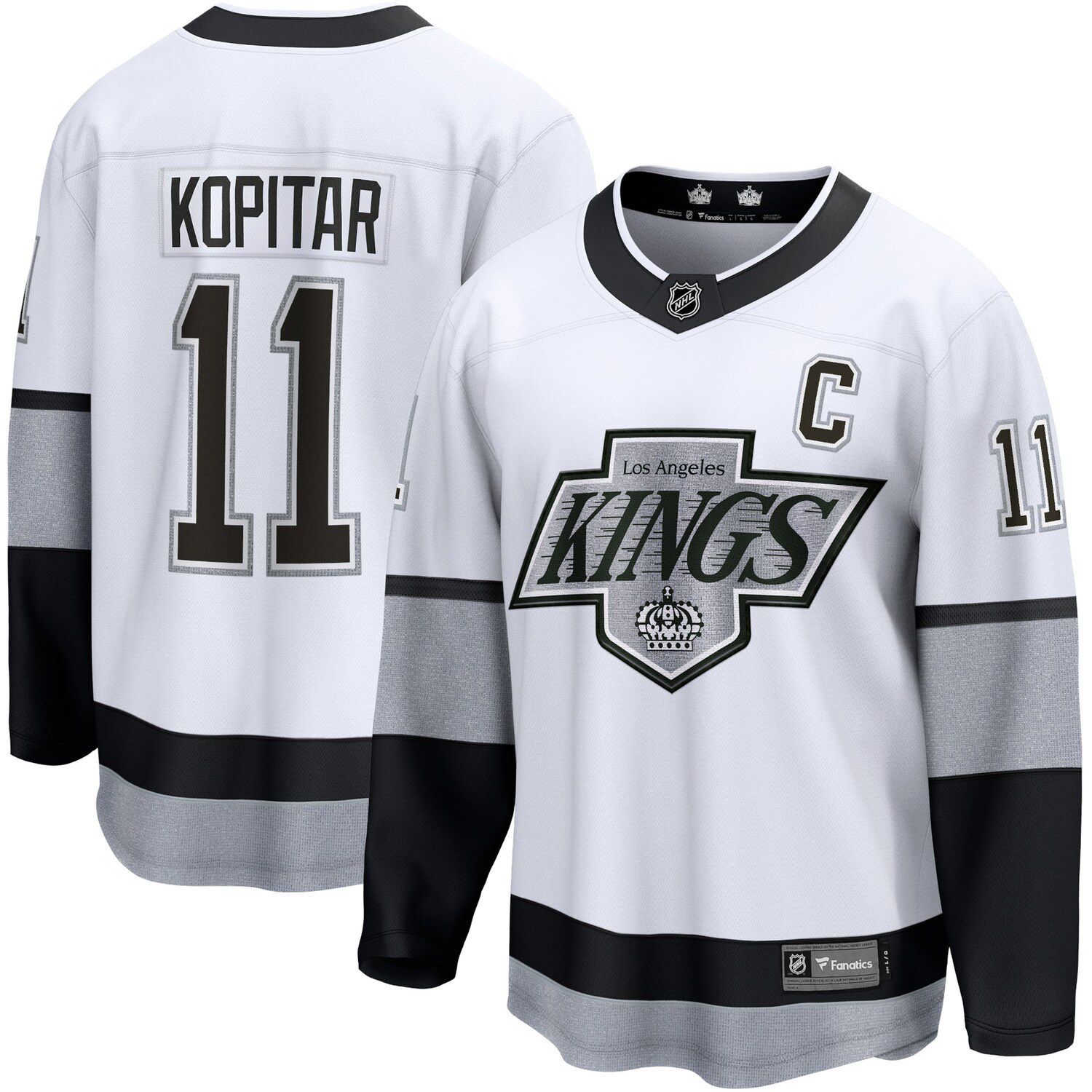 Anze Kopitar Los Angeles Kings Adidas Primegreen Authentic NHL Hockey Jersey - Third Alternate / XS/44