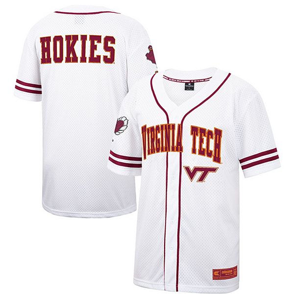 Virginia Tech Hokies #4 Game Used Maroon Baseball Jersey 617