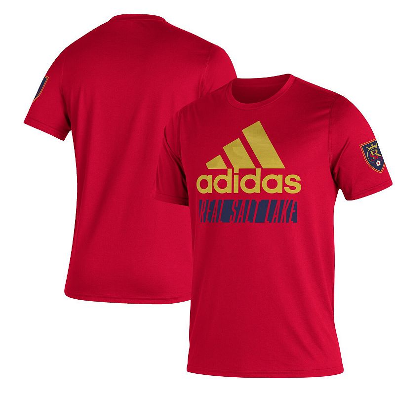 Mens adidas Red Real Salt Lake Creator Vintage T-Shirt, Size: Small
