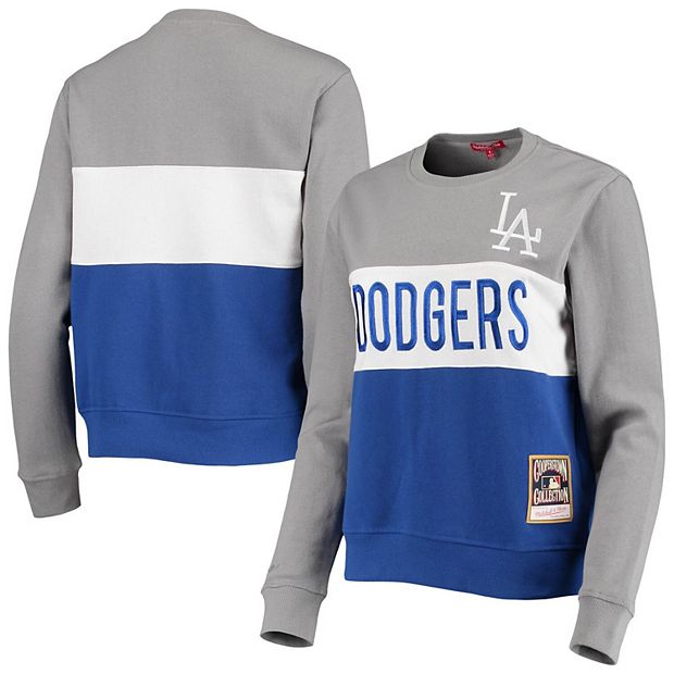 Los Angeles Dodgers Women's Stripe Long Sleeve Tunic T-Shirt - Royal