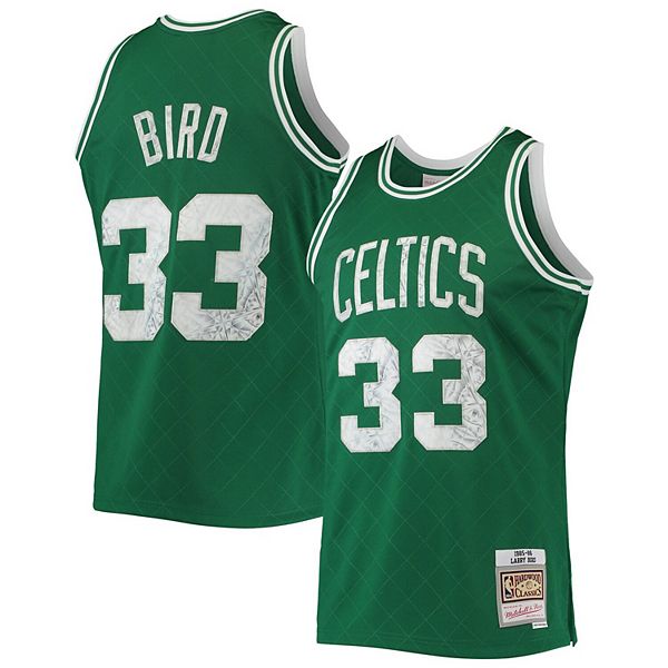  Mitchell & Ness Larry Bird Boston Celtics Men's Green 1985  Swingman Jersey (3X) : Sports & Outdoors