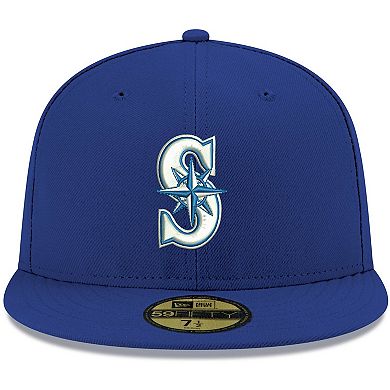 Men's New Era Royal Seattle Mariners White Logo 59FIFTY Fitted Hat