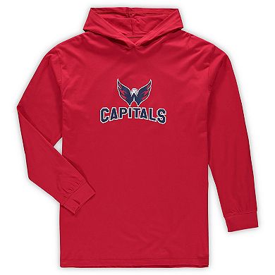 Men's Concepts Sport Red Washington Capitals Big & Tall Pullover Hoodie & Joggers Sleep Set