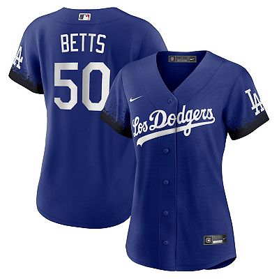 Women s Nike Mookie Betts Royal Los Angeles Dodgers 2021 City Connect Replica Player Jersey