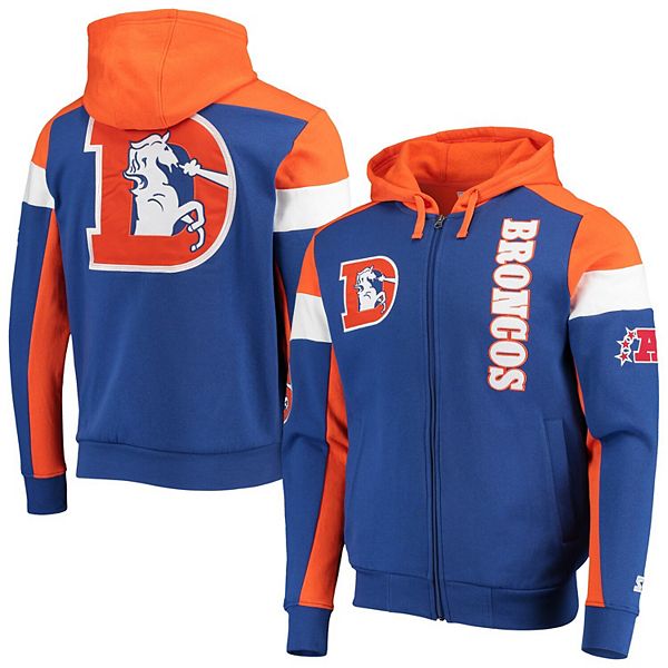 Denver broncos sale zip up hoodie