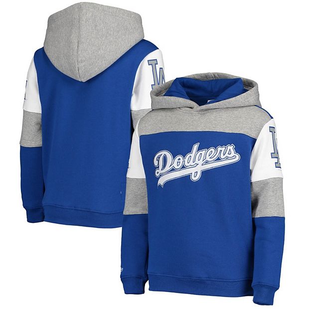 Women's Los Angeles Dodgers Mitchell & Ness Royal Color Block Sweatshirt