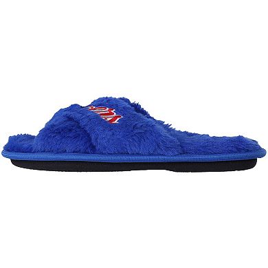 Women's FOCO Philadelphia 76ers Script Cross Slide Slippers