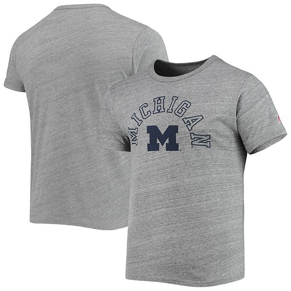 Men's League Collegiate Wear Heathered Gray Michigan Wolverines Tide ...