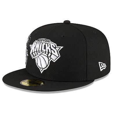 Men's New Era Black New York Knicks Back Half Team 59FIFTY Fitted Hat