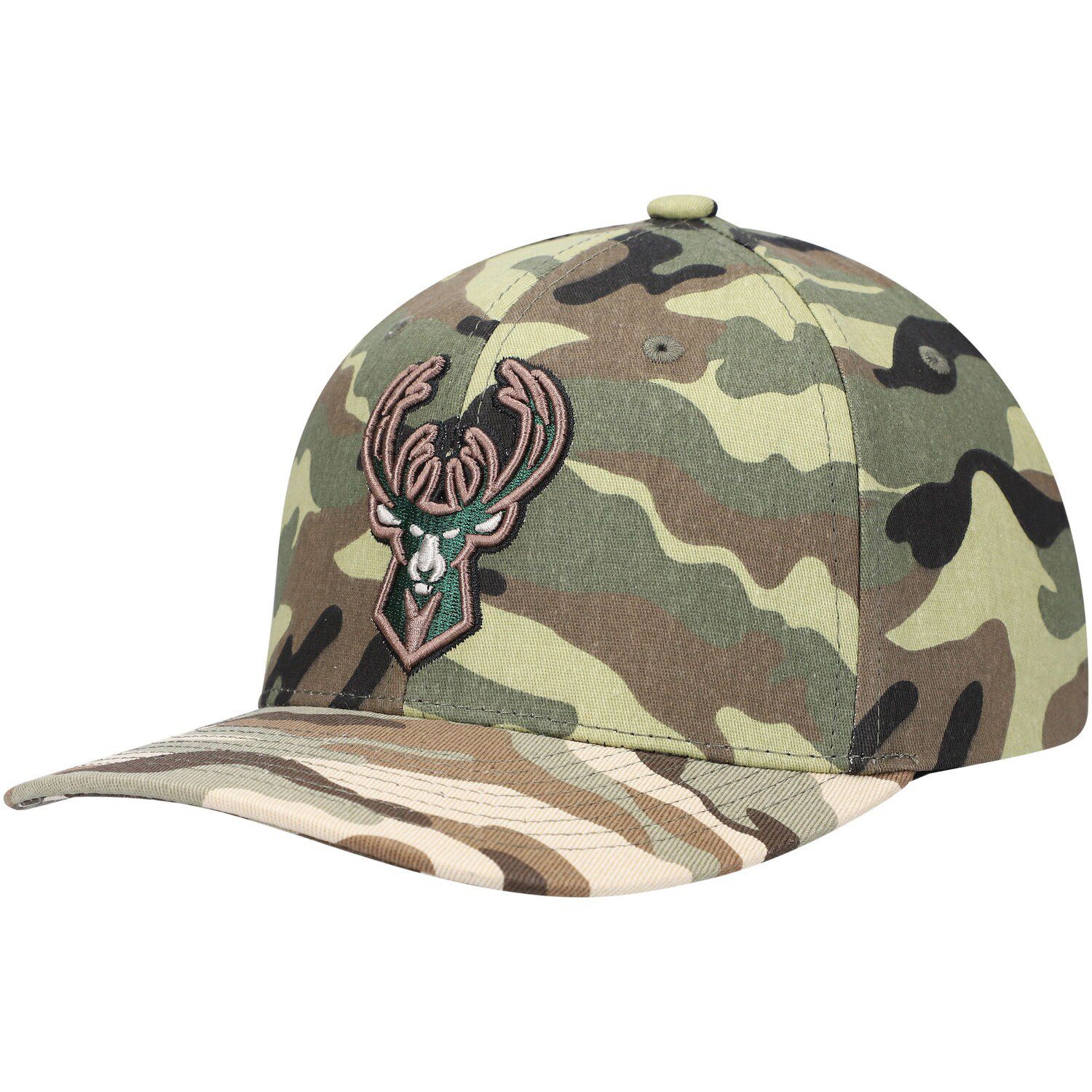 Milwaukee Brewers New Era Woodland Camo Trucker 9FIFTY Snapback Hat - Camo