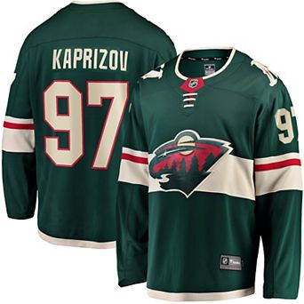 Men's Fanatics Branded Kirill Kaprizov Green Minnesota Wild Home Premier Breakaway Player Jersey