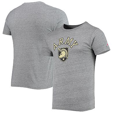 Men's League Collegiate Wear Heathered Gray Army Black Knights Tide Seal Nuevo Victory Falls Tri-Blend T-Shirt